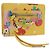 Balenciaga Portafoglio Puppy in pelle giallo argento Auth BA10560AV