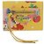 Balenciaga Portafoglio Puppy in pelle giallo argento Auth BA10560AV - vista 2