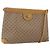 Gucci Borsa a spalla Micro GG Supreme in PVC Beige Oro Auth ti3673 D'oro