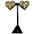 Carolina Herrera Gold Molded Heart Stud Embellished Clip On Earrings Golden - view 5