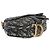 Mini Saddle Bag in Tela Obliqua Blu Marino Christian Dior - vista 7