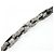Collana Monogram Chain L M01190 Louis Vuitton Nero Argento D'oro - vista 3