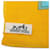 Grand Foulard en Coton Hermès Bleu Jaune  - vue 6