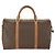 Céline Borsa Boston Macadam Vintage Celine in tela e pelle Marrone - vista 2