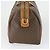 Céline Borsa Boston Macadam Vintage Celine in tela e pelle Marrone - vista 3