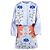 Autre Marque Set Giacca e Gonna Floreale Blu Vivetta Marrone chiaro