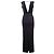 Autre Marque Schwarzes Maxi-Kleid Solace London - Ansicht 3