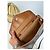 Céline Vintage Crline Paris Triomphe Monogramm Leder Schulter- / Umhängetasche Braun - Ansicht 3
