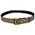 Ceinture en cuir GG vintage Gucci grise Beige