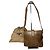 Céline Vintage Celine Paris Triomphe Monogram Schulter- / Umhängetasche Gold Braun Golden