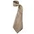 Hermès beige silk tie with chain pattern Brown