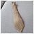 Hermès beige silk tie with chain pattern Brown - view 3