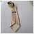 Hermès beige silk tie with chain pattern Brown - view 6