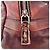 Borsa Prada in pelle bordeaux Bordò - vista 12