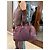 Borsa Prada in pelle bordeaux Bordò - vista 17