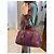 Borsa Prada in pelle bordeaux Bordò - vista 18