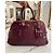 Borsa Prada in pelle bordeaux Bordò - vista 3