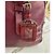 Borsa Prada in pelle bordeaux Bordò - vista 4