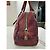Borsa Prada in pelle bordeaux Bordò - vista 7