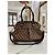 Borsa Louis Vuitton Trevi Damier Ebene Marrone - vista 3