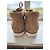 Scarpe basse in suede Louis Vuitton Damier Marrone Beige Cammello - vista 6