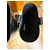 Nuevas botas altas de cuero negro Moschino con logo dorado talla 42 EU - vista 9