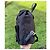 Prada black nylon backpack adorned with blue and white details - view 10