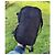 Prada black nylon backpack adorned with blue and white details - view 13
