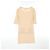 Timeless Vestido de algodón con botón Coco Mark de Chanel Beige Crudo - vista 2