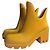 Yellow Burberry rubber boots