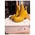 Yellow Burberry rubber boots - view 2