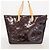 Louis Vuitton Vernis Bellevue GM Handbag Dark red - view 13