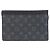 Portafoglio indossabile Louis Vuitton Monogram Eclipse Reverse Gaston Nero Grigio - vista 2