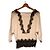 Top de seda blanca de Sandro con encaje negro Blanco