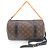 Borsa a Spalla Mini Polochon Monogram Solar Ray di Louis Vuitton Marrone Arancione Monogramma