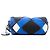Pouch Airlines in nylon stampato blu Chanel - vista 3