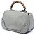 Bolso de mano grande de cuero gris salpicado New Bamboo de Gucci Castaño - vista 2