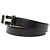 Cintura reversibile Constance H in vitello nero e Courchevel di Hermès Caramello - vista 2