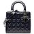 Dior Blu Medio Patent Cannage Lady Dior Blu navy