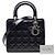 Dior Blu Medio Patent Cannage Lady Dior Blu navy - vista 8