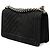 Chanel Nero Vecchio Medio Chevron Camoscio Boy Flap - vista 2