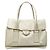 Borsa a mano in pelle di vitello bianca Prada City Bianco Bianco sporco