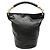 Borsa a secchiello in agnello nero CC di Chanel