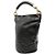 Borsa a secchiello in agnello nero CC di Chanel - vista 2