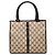 Borsa Jackie in tela GG marrone di Gucci Beige