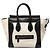 Luggage Céline Celine Braune Mini Bicolor Canvas- und Leder-Reisetasche Beige