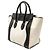 Luggage Céline Celine Braune Mini Bicolor Canvas- und Leder-Reisetasche Beige - Ansicht 2