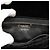 Bolso de hombro de terciopelo negro acolchado CC de Chanel - vista 5