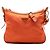 Prada Arancione Saffiano Rifinito Tessuto Borsa a Tracolla con Zip