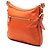 Prada Arancione Saffiano Rifinito Tessuto Borsa a Tracolla con Zip - vista 2